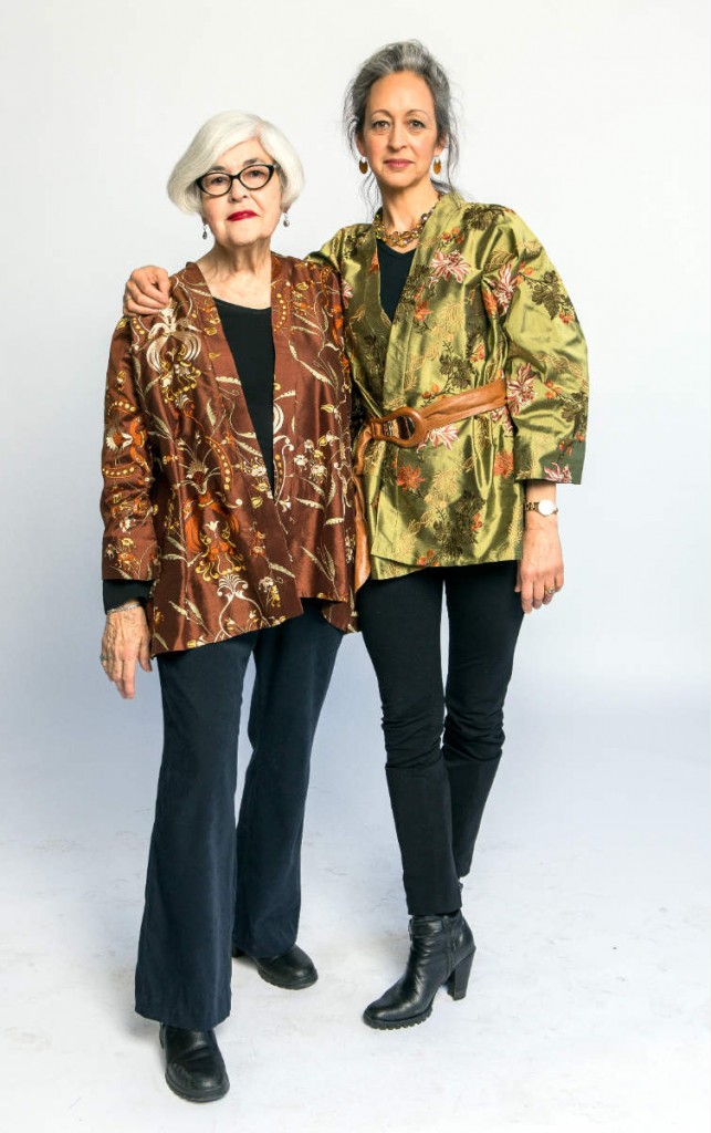 Suzy & Lucille in an embroidered jacket