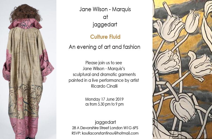 Jane Wilson-Marquis fashion at Jaggedart, London UK